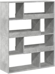 vidaXL betonszürke szerelt fa könyvespolc 100 x 33 x 125, 5 cm (3309333) (3309333)