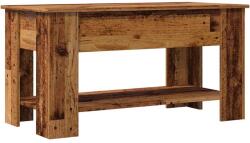 vidaXL dohányzóasztal Régi fa 101x49x52 cm Gépelt fa (856926) (856926)