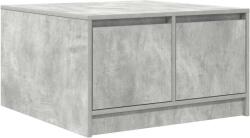 vidaXL betonszürke dohányzóasztal fiókokkal 70, 5x70x40 cm (3328411) (3328411)