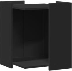 vidaXL fekete szerelt fa macskaalomdoboz 42 x 42 x 51 cm (857743) (857743)