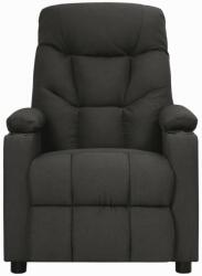 vidaXL fekete szövet dönthető fotel (348531) (348531)