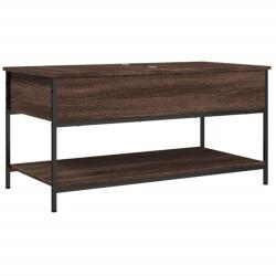 vidaXL barna tölgy színű szerelt fa és fém dohányzóasztal 100x50x50 cm (845350) (845350)