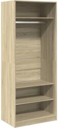vidaXL sonoma tölgy színű szerelt fa ruhásszekrény 80 x 50 x 200 cm (3307695) (3307695)