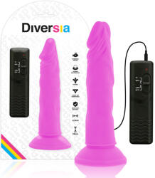Diversia rózsaszín letapasztható vibrációs pénisz - 23 cm