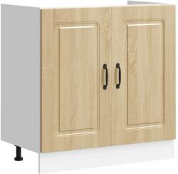 vidaXL Mosogató aljzat szekrény Kalmar sonoma tölgy 80x46x81, 5 cm (853450) (853450)