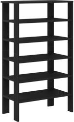 vidaXL fekete szerelt fa cipőtároló szekrény 61x32x105 cm (859861) (859861)