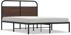 vidaXL ágykeret matrac nélkül 160x200 cm barna tölgyfa műfa (4100310) (4100310)