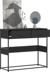 vidaXL fekete szerelt fa tálalóasztal 90x35x80 cm (849174) (849174)