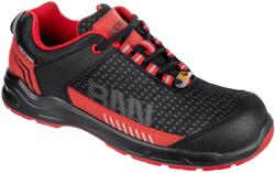 BENNON BENNON LUMINO S1PS ESD NM LOW / Nagy láthatóságú S1PS biztonsági cipő - fekete/piros (1085032030-48)