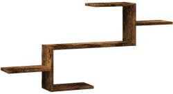 vidaXL füstös tölgy színű szerelt fa fali polc 104 x 15 x 49 cm (853204) (853204)