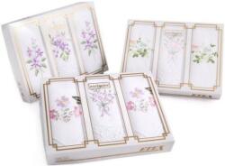 ETEX L25 női hímzett textilzsebkendő díszdobozban 3db