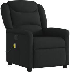 vidaXL fekete szövet dönthető masszázsfotel (4015608) (4015608)