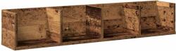 vidaXL antik fa színű szerelt fa CD-tartó fali polc 100 x 18 x 18 cm (855950) (855950)