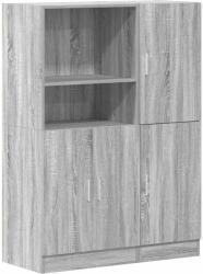 vidaXL 2 részes szürke sonoma színű konyhaszekrény garnitúra (3324147) (3324147)