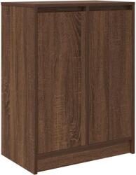 vidaXL barna tölgyszínű szerelt fa cipősszekrény 57x34x76 cm (861874) (861874)