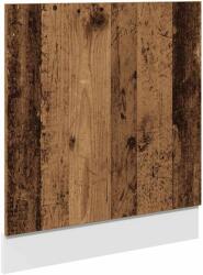 vidaXL antik fa színű szerelt fa mosogatógép-panel 60 x 1, 5 x 67 cm (856134) (856134)