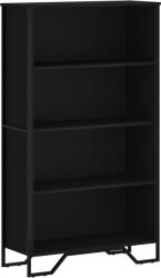vidaXL fekete szerelt fa könyvszekrény 80 x 31 x 137, 5 cm (848629) (848629)