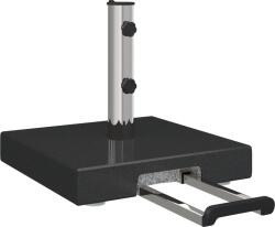 vidaXL Kerekes napernyő alap fogantyúval Fekete gránit 29 kg Négyzet (42002809) (42002809)