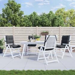 vidaXL 4 db antracitszürke oxford szövet alacsony háttámlájú székpárna (377672 VidaXL) (377672 VidaXL)