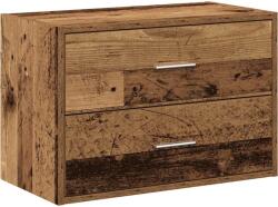 vidaXL antik fa színű szerelt fa szekrény 2 fiókkal 60 x 31 x 40 cm (858835) (858835)