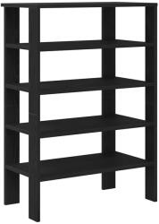 vidaXL fekete szerelt fa cipőtároló szekrény 61x32x87, 5 cm (859852) (859852)