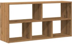 vidaXL kézműves tölgy színű szerelt fa fali polc 100 x 25 x 50 cm (853280) (853280)