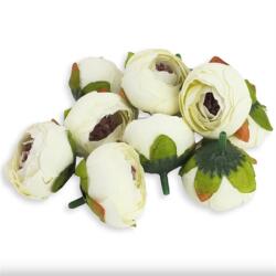  Selyemvirág Begónia virágfej krém 3, 5cm 10db/csomag