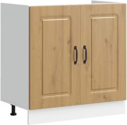 vidaXL Mosogató sljzat szekrény Kalmar kézműves tölgy 80x46x81, 5 cm (853456) (853456)