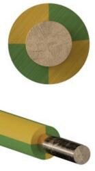  MCU 0, 75mm2 rézvezeték tömör zöld/sárga H05V-U (H05V-U-0,75-zold/sarga)