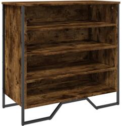 vidaXL füstös tölgy színű szerelt fa cipőszekrény 80 x 38 x 78 cm (848651) (848651)