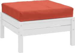 vidaXL melange piros szövet raklappárna 60 x 60 x 10 cm (4002669) (4002669)