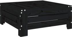 vidaXL fekete tömör fenyőfa napernyőtalp-burkolat (825335) (825335)