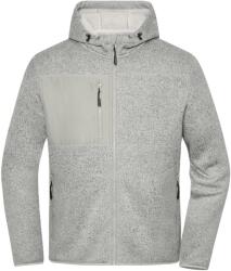 Daiber Jachetă fleece tricotată JN1874 - Gri deschis melanj / natural | XS (JN1874-1782978295)