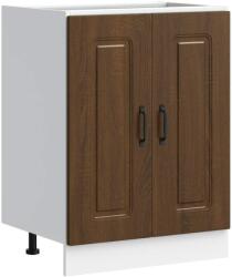 vidaXL Mosogató sljzat szekrény Kalmar barna tölgy 60x46x81, 5 cm (853444) (853444)