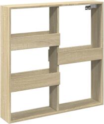 vidaXL sonoma tölgy színű szerelt fa faliszekrény 80 x 15 x 80 cm (854546) (854546)