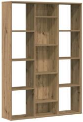 vidaXL kézműves tölgy forgácslap térelválasztó/könyvszekrény (855843) (855843)
