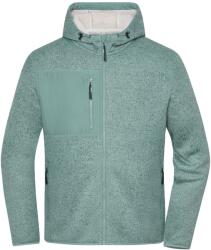 Daiber Jachetă fleece tricotată JN1874 - Verde fumuriu melanj / natural | XS (JN1874-1782978303)