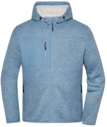 Daiber Jachetă fleece tricotată JN1874 - Albastru oțel melanj / natural | XL (JN1874-1782978323)