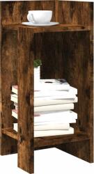 vidaXL 2 db füstös tölgy színű kisasztal polccal 25, 5 x 27 x 60 cm (858551) (858551)