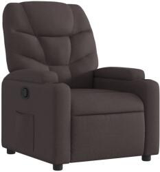 vidaXL sötétbarna szövet dönthető fotel (372446) (372446)