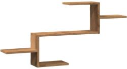 vidaXL kézműves tölgy színű szerelt fa fali polc 104 x 15 x 49 cm (853208) (853208)