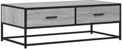 vidaXL szürke sonoma szerelt fa és fém dohányzóasztal 100 x 50 x 35 cm (848782) (848782)