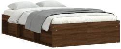 vidaXL kis kétszemélyes barna tölgyszínű ágykeret 120 x 190 cm (3203900) (3203900)