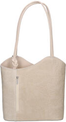 Rea Moda Olasz bőr 238 bézs virágos válltáska és hátizsák