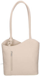 Rea Moda Olasz bőr 238 bézs nyomott virágos válltáska és hátizsák