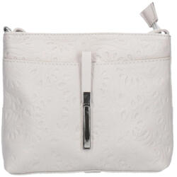 Rea Moda Olasz bőr 5085 bézs virágos kisebb női oldaltáska