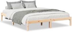 vidaXL tömör fenyőfa extra hosszú ágykeret matrac nélkül 160 x 220 cm (852422) (852422)