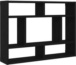 vidaXL fekete tölgy színű szerelt fa fali polc 75 x 16 x 55 cm (862047) (862047)