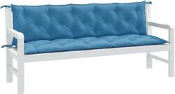 vidaXL 2 db melange kék szövet kerti padpárna 180 x 50 x 7 cm (4002623) (4002623)