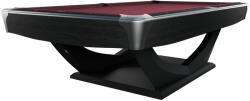 Dynamic Biliárdasztal, Dynamic Axion, 9 ft. , matt fekete Simonis 760 burgundy (55.205.57.6.8)